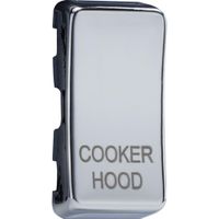 Show details for  Grid Switch Rocker Cover 'Cooker Hood', Polished Chrome