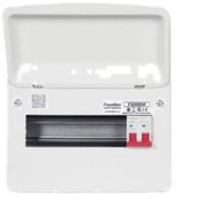 Show details for 100A Main Switch Consumer Unit, 8 Way, Steel, White