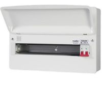 Show details for  100A Main Switch Consumer Unit, 16 Way, Steel, White