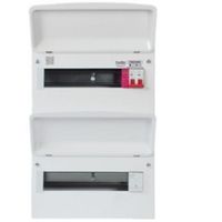 Show details for 100A Main Switch Consumer Unit with SPD, 23 Way, Steel, White