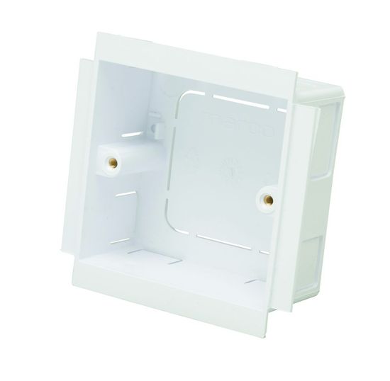 Elite 3 35mm 1 Gang Socket Box - White