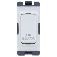 Show details for  10AX 3 Pole Fan Isolation Grid Switch Module,  White