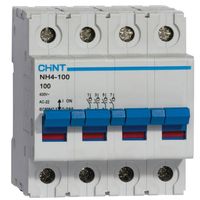 Show details for  100A Isolator, 4 Pole, IP20, DIN Rail