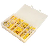 Show details for  Crimp On Terminal Set, 4mm² to 6mm², Yellow, 260 Piece