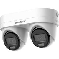 Show details for  4MP Dual-Lens Turret Network Camera, 2.8mm/4mm, White, Pro Series