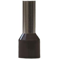 Show details for  Boot Lace Ferrule (French), 10mm², 600V, Brown [Pack of 100]
