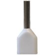 Show details for  Twin Boot Lace Ferrule, 0.5mm², 600V, White [Pack of 100]