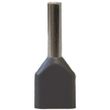 Show details for  Twin Boot Lace Ferrule, 0.75mm², 600V, Grey [Pack of 100]