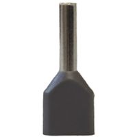 Show details for  Twin Boot Lace Ferrule, 0.75mm², 600V, Grey [Pack of 100]