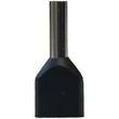 Show details for  Twin Boot Lace Ferrule, 1.5mm², 600V, Black [Pack of 100]