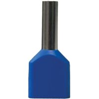 Show details for  Twin Boot Lace Ferrule, 2.5mm², 600V, Blue [Pack of 100]