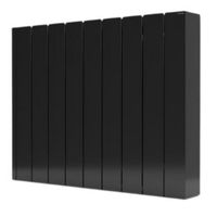 Show details for  1200W Oil Filled WiFi Electric Radiator, 8 Elements, 740mm x 555mm, Black, Belize Range