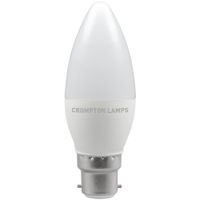 Show details for  6.5W LED Candle Lamp, B22, 2700K, Non Dimmable, Clear