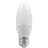 Show details for  6.5W LED Candle Lamp, E27, 2700K, Dimmable, Opal
