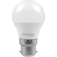 Show details for  6.5W LED Round Lamp, B22, 2700K, Dimmable, Opal