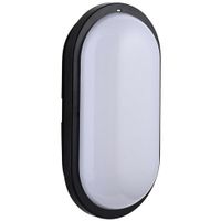 Show details for  15W LED CCT Oval Bulkhead, 3000K/4000K/6000K, 1500lm, Black, IP65, Pillo PLUS CCT Range