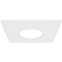 Show details for  Square Bezel, Matt White, Metal, LXFRD/5-7/CCT4/P