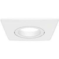 Show details for  Square Bezel, Matt White, Metal, LXFRD/5-7/CCT4/T