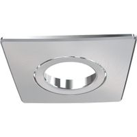 Show details for  Square Bezel, Brushed Chrome, Metal, LXFRD/5-7/CCT4/T
