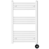 Show details for  300W Heated Towel Rail with Thermostat, 800mm x 500mm, White, IPX4