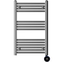 Show details for  300W Heated Towel Rail with Thermostat, 800mm x 500mm, Anthracite, IPX4
