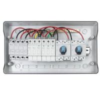 Show details for  Solar Power Combiner Box, 2 Input/2 Output, Grey, IP65