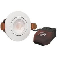 Show details for  5W/7W LED CCT Fire Rated Tilt Downlight, 2700K/3000K/4000K/6000K, White, IP65, Prism Pro XM Range