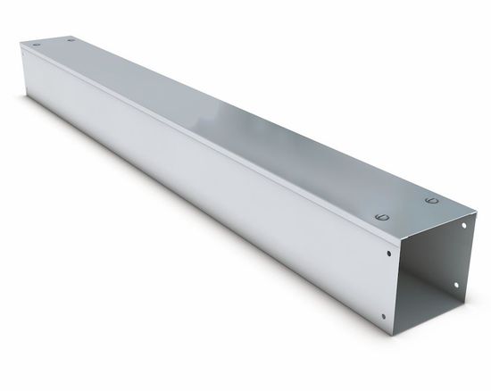 100mm X 100mm Galvanised Steel Standard Trunking 3m 100mm-x-100mm-galvanised-steel-standard-trunking-3m