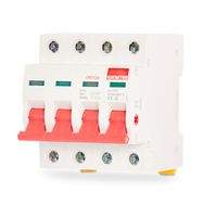 Show details for  125A Incoming Switch, 4 Pole, DIN Rail
