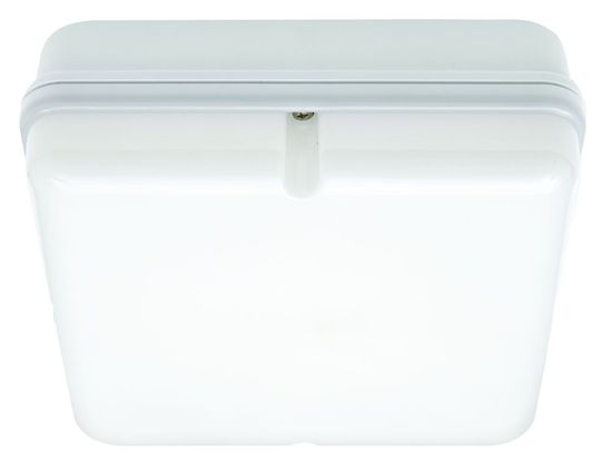 Bulkhead Square LED 14W 4000K 1200Lm White Body Opal Diffuser IP65