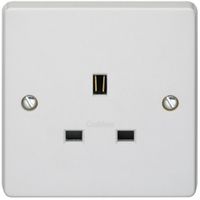 Show details for  13A Unswitched Socket, 1 Gang, White, Capital Range