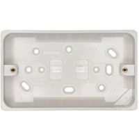 Show details for  Surface Installation Box, 2 Gang, 29mm, White