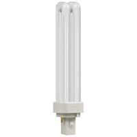 Show details for  18W Compact Fluorescent Double Turn D-Type Lamp, 3500K, 1210lm, G24d-2, 2 Pin