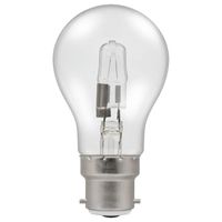 Show details for  42W Energy Saving Halogen GLS Lamp, 2700K, 630lm, B22d, Dimmable