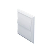 Show details for  System 100 Rigid Duct Outlet with Gravity Flaps 9100mm) - White