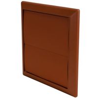 Show details for  EasiPipe Rigid Duct Outlet with Gravity Flaps, 100mm, Terracotta