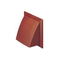 Show details for  System 100 Cowled Rigid Duct Outlet (100mm) - Terracotta