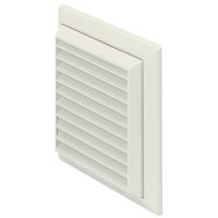 Show details for  EasiPipe Rigid Duct Outlet Louvered Grille, 100mm, White