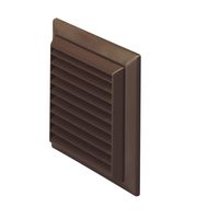 Show details for  EasiPipe Louvered Rigid Duct Outlet (100mm) - Brown