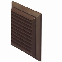 Show details for  EasiPipe Rigid Duct Outlet Louvered Grille, 100mm, Brown