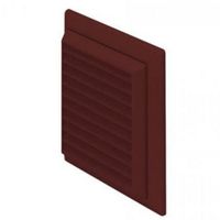 Show details for  EasiPipe Rigid Duct Outlet Louvered Grille with Flyscreen, 100mm, Terracotta