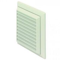 Show details for  EasiPipe Rigid Duct Outlet Louvered Grille with Flyscreen, 125mm, White