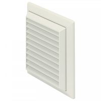 Show details for  EasiPipe Rigid Duct Outlet Louvered Grille with Flyscreen, 150mm, White