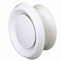 Show details for  EasiPipe Rigid Duct Air Valve Extract/Supply Suspended Ceiling, 100mm , White