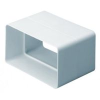 Show details for Supertube Rigid Duct Straight Connector, 204mm x 60mm, White