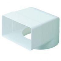 Show details for  Rigid Duct Plenum Fixed Socket, 110mm x 54mm - 100mm, White