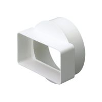 Show details for  EasiPipe Rigid In-Line Space Saving Adapter (110mm x 54mm - 100mm) - White