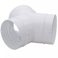 Show details for  EasiPipe Rigid Duct Y Piece, 100mm, White
