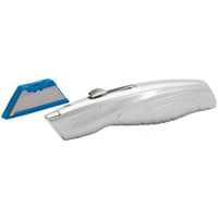 Show details for  Retractable Trimming Knife, 5 Spare Blades, Diecast Zinc Alloy