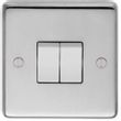 Show details for  10A 2 Way Switch, 2 Gang, Satin Stainless Steel, Matching Trim, Stainless Steel Range